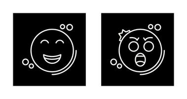 Shock and Happy Icon vector