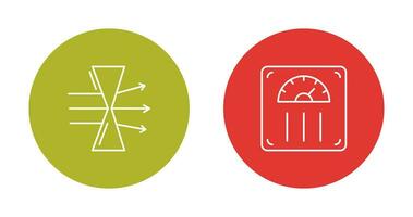 Dispersion and Weight Scale Icon vector