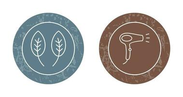 Herb and Hair removal Icon vector