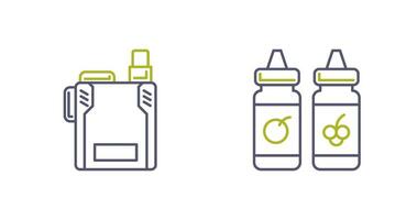 Vape and Vape Liquid Icon vector