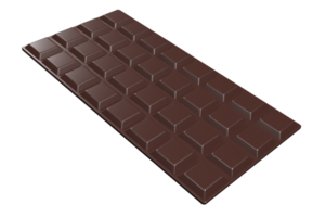 Chocolate bar. Milk chocolate bar. Chocolate icon. 3D rendering png