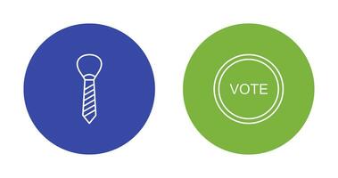 Tie and Vote Link Icon vector