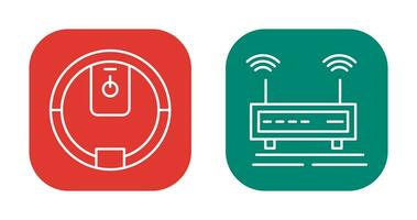 Power Button and Wifi Signals Icon vector