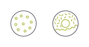 cookie and doughnut Icon vector