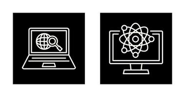 explorar y Ciencias icono vector