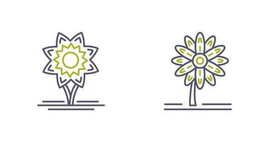Daffodil and Daisy Icon vector