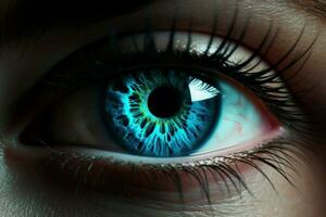 Captivating Beautiful 3d eye. Generate Ai photo