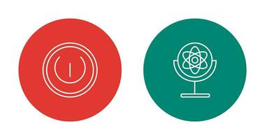 Gyroscope and Power Icon vector