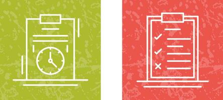 Time Management and Checklist Icon vector