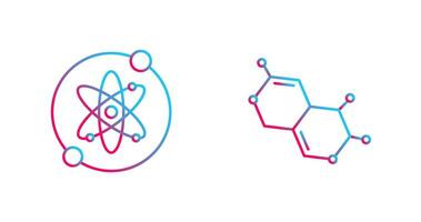 Proton and Molecule Icon vector