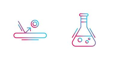 Bounce and Flask Icon vector