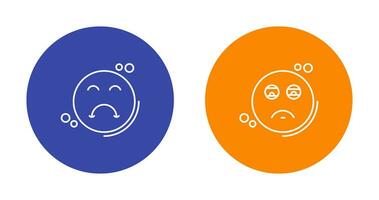 Tired and Upset Icon vector