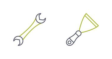 Spanner and Spatula Icon vector