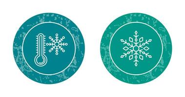 Snow Flake and Cold Icon vector