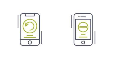 Restart and Remove Icon vector