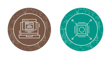 Pop Up and Maximize Icon vector