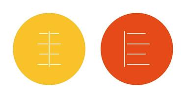 center align and left align  Icon vector