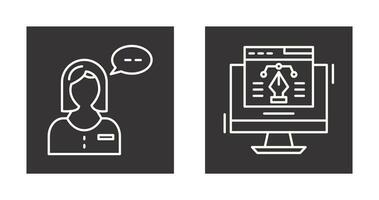 Consulting and Web Design Icon vector