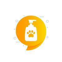 pet lotion icon for web, vector