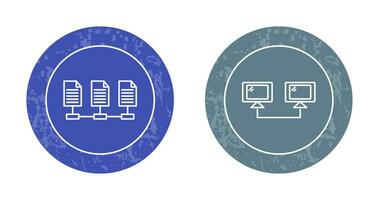 Connectesd Systems and Network Files Icon vector