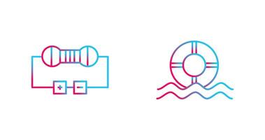 Resistor and  Float Icon vector