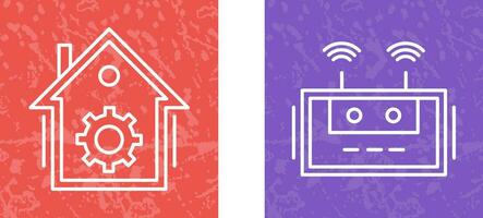 Home Automation and Router Icon vector