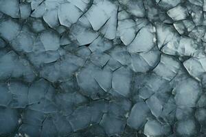 Treacherous Crack ice surface. Generate Ai photo