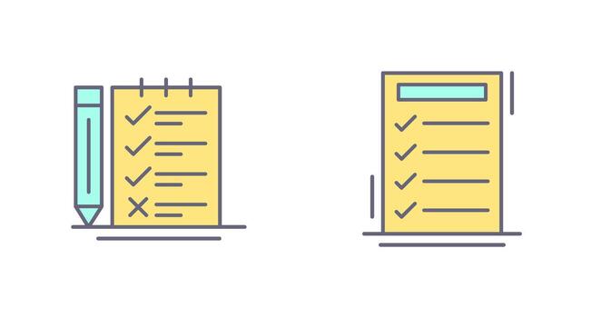 Survey Checklist and To do List Icon vector