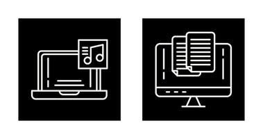 Music and Paste Icon vector