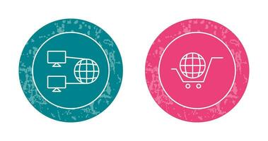 Internet Connectivity and Global Icon vector