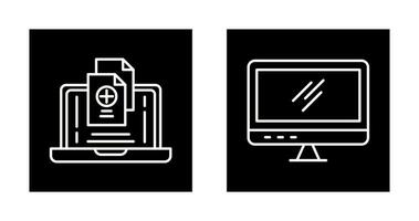 Screen and Add Icon vector