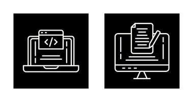 Coding and Note Icon vector