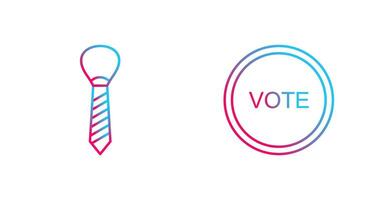 Tie and Vote Link Icon vector