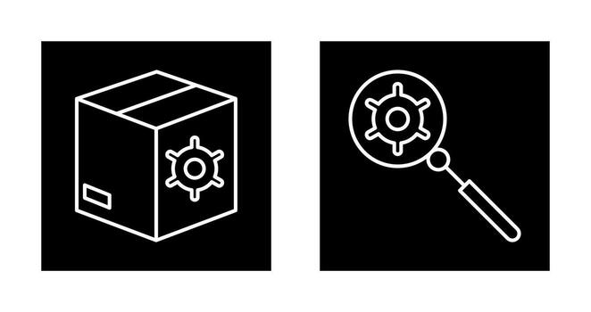 seo paquetes y buscar motor mejoramiento icono vector