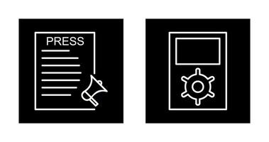 Press Releases and Management  Icon vector