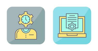 Time and Research Icon vector