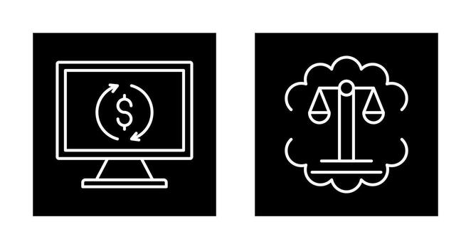 Demonstrator and Justice Scale Icon vector