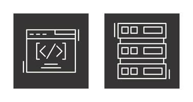 Web Coding ND Server Icon vector