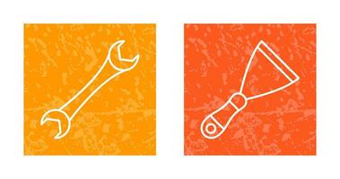 Spanner and Spatula Icon vector