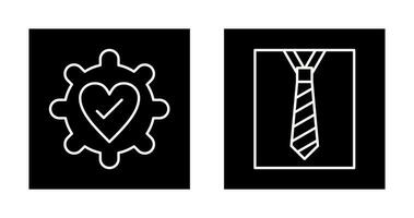 Gear and Tie Icon vector