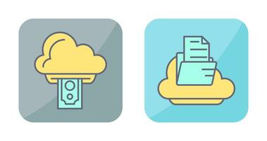 Cloud Computing and Cloud  Icon vector