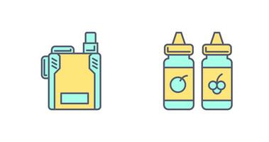 Vape and Vape Liquid Icon vector