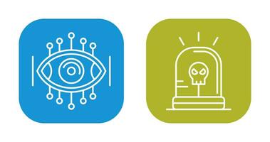 Spyware and Siren Icon vector