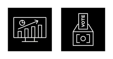 Statistics and Vote Icon vector