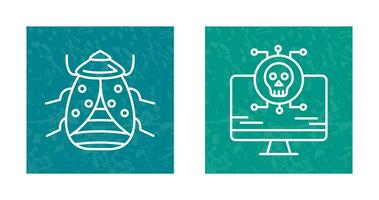 Bug and Virus Icon vector