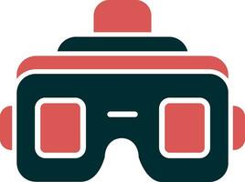 icono de vector de gafas vr