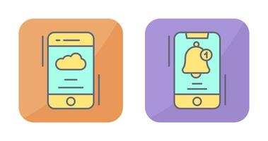 Weather App and Notifications Icon vector