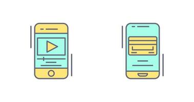 Video and Payment Method Icon vector