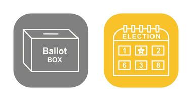 Ballot Box and Election day Icon vector