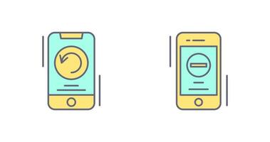 Restart and Remove Icon vector
